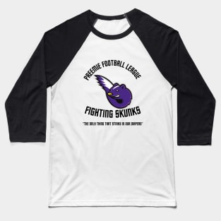 Preemie Football League "Fighting Skunks" Baseball T-Shirt